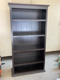 Black Painted Bookshelf With Five Shelves