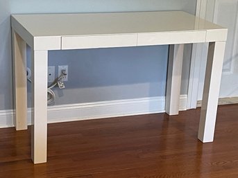 West Elm 'Parsons' Desk In White Lacquer