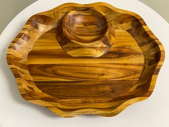 MacKenzie-Childs Acacia Wood Serving Tray