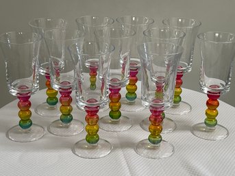 Colorful Acrylic Wine Glasses