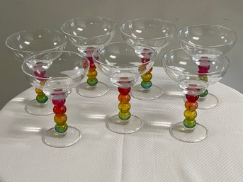 Colorful Acrylic Margarita Glasses