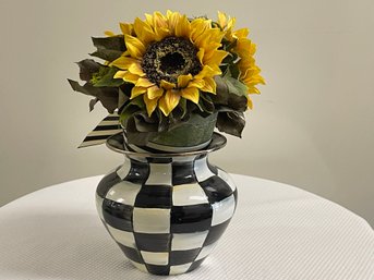 MacKenzie-Childs Faux Sunflowers In Vase