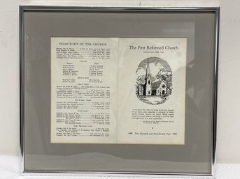 Framed Church Program