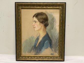 Portrait Of A Woman Signed