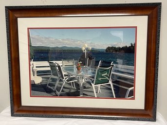 Dock View Framed Photography Print