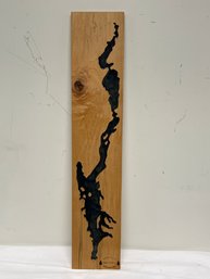 Lake George Carved Wood Wall Hanging