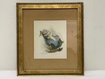 Frances Brundage A Lullaby Raphael Tuck Framed Print