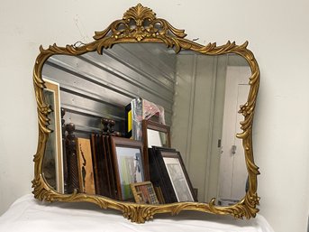 Large Ornate Gold Wall Mirror