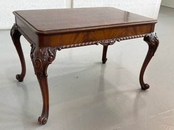 Carved Mahogany Side Table