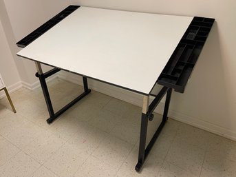 Drafting Table With Art Supplies