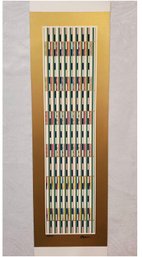 YAACOV AGAM, VERTICAL ORCHESTRATION GREEN - With Certificate Of Authenticity