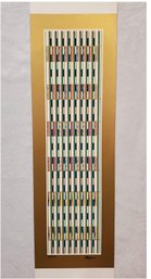 YAACOV AGAM, VERTICAL ORCHESTRATION Violet With COA