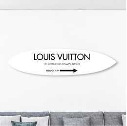 Louis Vuitton Acrylic Surfboard By Oliver Gal