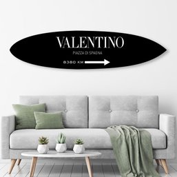 Valentino Piazza Di Spagna Acrylic Surfboard By Oliver Gal
