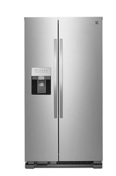 25 Cu. Ft. Side-by-Side Fingerprint Resistant Refrigerator With Ice & Water Dispenser - Stainless Steel