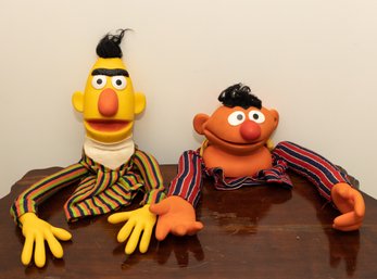 Vintage Bert & Ernie Puppets