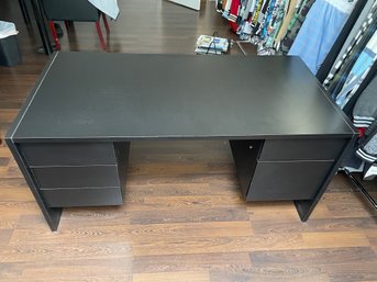 Five Drawer Desk With File Storage