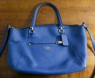 Blue Coach Bag