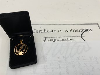 RARE Grateful Dead Steal Your Face Pendant For Friends And Family Only