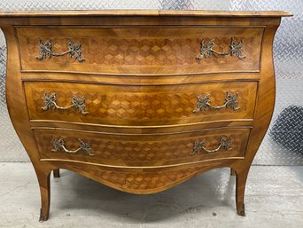 Antique Ormolu Mount French Walnut Commode- Early 20th Century