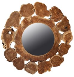 Organic Wood Wall Mirror