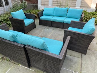 All Weather Wicker Outdoor Seating Area