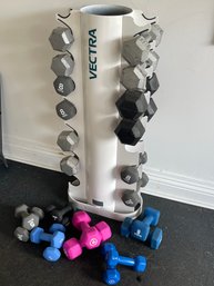 Vectra Fitness Dumbbell Stand W/ Dumbbells