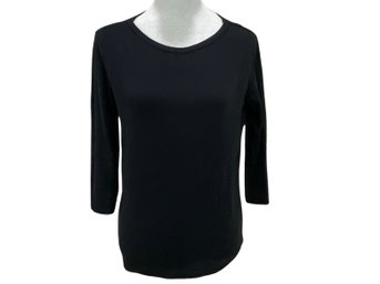 Zara Black Long Sleeves Stretch Shirt Size L