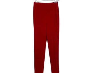 Donna Karan Red Wool Pants