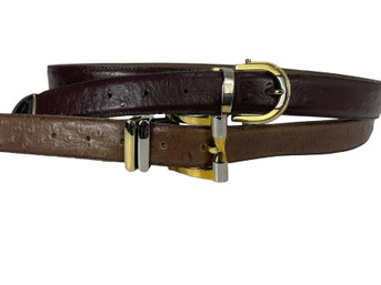 Pair Of Avanti Leather Belts Size 32