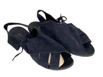 Arche France Navy Suede Sandals - Size 39