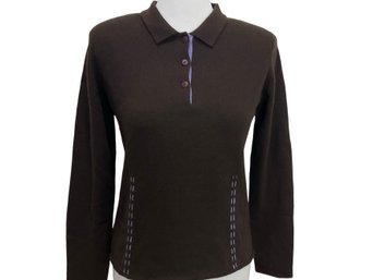 Rue Jacobs Brown Cashmere Sweater Size 42