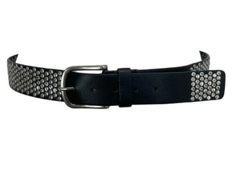 Black With Silver Belt