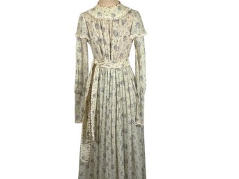 Vintage Eleanor Brenner Couture Sheer Maxi Dress