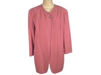 Calvin Klein Pink Jacket Wool Cashmere - Size 8
