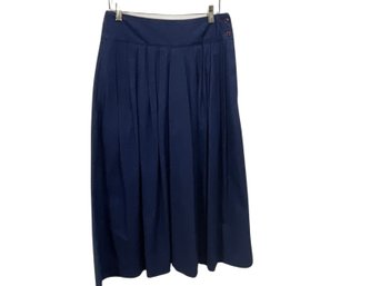 Vintage Articolo Pleated Denim Skirt Size 6