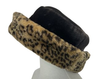 Talbots Brown Faux Fur Hat