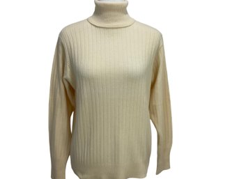 Vintage De Noyer Yellow Cashmere Sweater Size 40