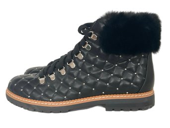 INC Black Studded Boots Size 10M