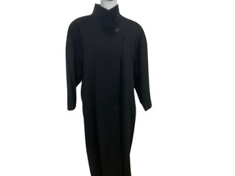 Vintage Steve By Searle Black Wool Coat Size 12