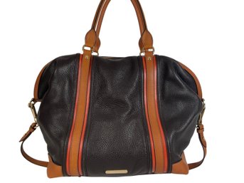 Burberry Brown Leather Alchester Bowler Bag