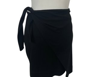 Donna Karan Black Wrap Skirt Size M