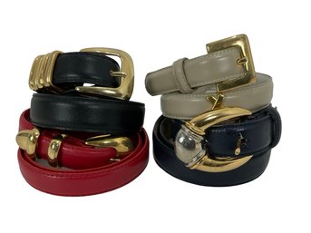 Four Ladies Leather Belts