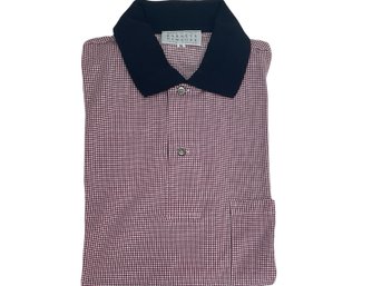 Barneys New York Check Polo Top Size M