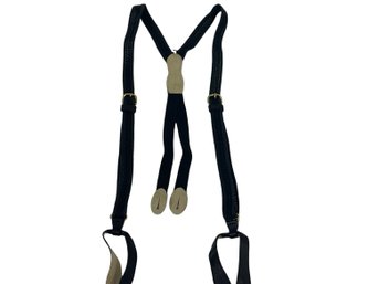 Martin Dingman Black Weave Suspenders