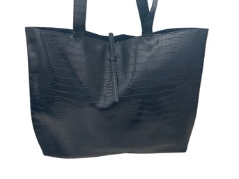 Saks Fifth Ave Blue Tote