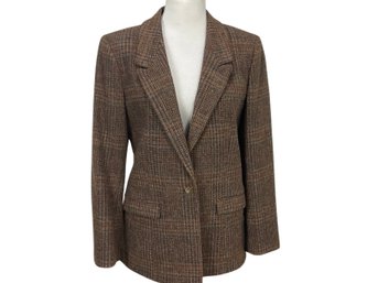 Classic By Haggar Wool Tweed Jacket Size 12