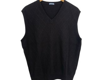 Malo For Janet Brown Cashmere Mens Vest Size 50