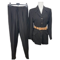 Dana Buchman Striped Pants Suit