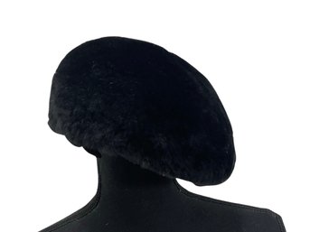 Vintage Amorose Black Fur Hat Bonwit Teller